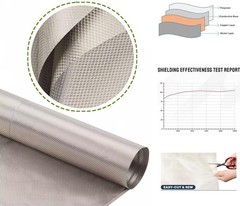 Copper Nickel Faraday Fabric 39″x43″ – Stylish EMF Protection for Modern Living