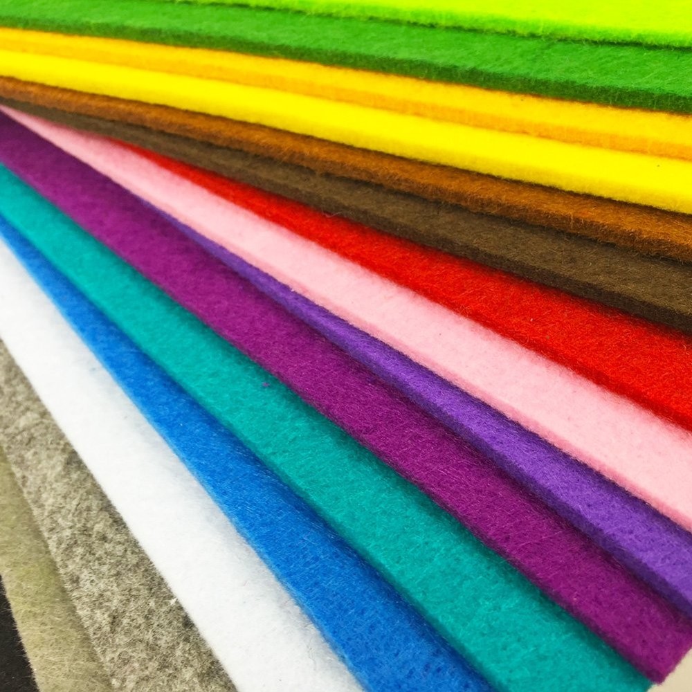 3mm 20cmx30cm Super Thick Felt Nonwoven Fabric DIY Craft Work Patchwork Sewin…