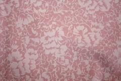 LIGHT PINK FLOWERS AND LEAVESES ON PINK – 100% COTTON FABRIC