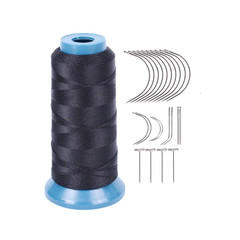 Hair Weaving Thread with C/J/I/T Needles 1500 13 Count (Pack of 1), Black