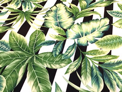 Tropical Outdoor Fabric Green Leaf Upholstery Patio Cushion 2.75 Yard Lot