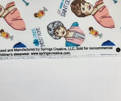 Golden Girls TV show 100% cotton novelty print fabric by the yard Group Toss