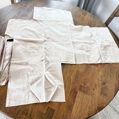Vintage Velvet Stria Fabric Remnants Champagne Blush Pink Upholstery Lot 3.5 Lb
