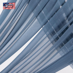MLMW Dusty Blue Wedding Arch Draping Fabric 1 Panel 29″ X 20Ft Sheer Wedding Arc