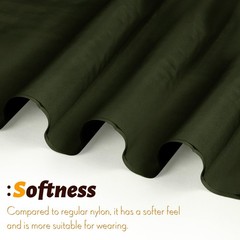 Waterproof Ripstop Nylon Fabric – 60 Inch Wide, Dark Olive, Lightweight, Tear…