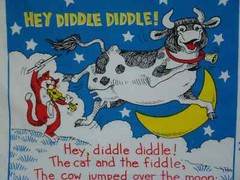 VTG Nursery Rhyme Book Look & Learn Soft Book Panel Princess Fabric