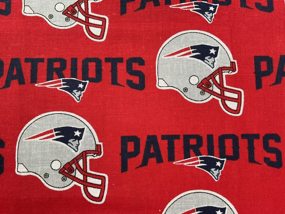 England Patriots Fabric Football NFL Red. 47” X 38”655