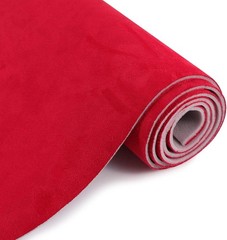 Red Suede Headliner Fabric with Foam Backing Material 36″ x 60″ Automotive Roof