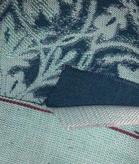 CLASSIC BLUE PILLOW PANELS FABRIC 100% COTTON 23″ X 45″ UNIQUE ABSTRACT DESIGN