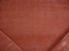 3-1/8Y Zinc Z454 Baccarat Velvet Ember Red Velvet Drapery Upholstery Fabric