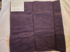 Fabric SAMPLE #205 Great for Crafts / Crazy Quilting Dark Purple Velvet