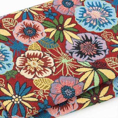Hollyhock Vintage French Jacquard Upholstery Tapestry Fabric for Sewing Sofa BTY