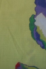 Sea Horse Star Fish Kids Large Print Duck? Fabric Green Blue Multi BTY 60″w