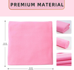 12PCS Solid Color Knitted Polar Fleece Fabric | 20”X20” | anti Pill Fabric Pat