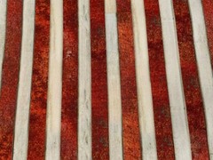 Fabric Flag Patriots Digital Red Gold White Cotton KAUFMAN 1/4 AWHD-18020-202