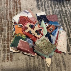 Quilting Fabric Assortment 100% Cotton Fat Quarters Yardage Strips Scraps