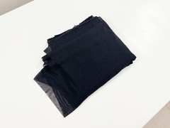 Mesh Fabric 40D Nylon Spandex 4-Way Stretch Tulle 63×66″ IN Black