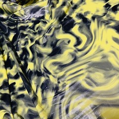 Tie Dye Yellow Print Nylon Spandex Fabric 4 Way Stretch for swimwear