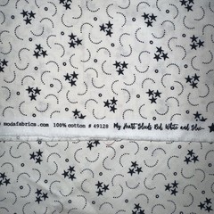 XL SCRAP 10X22″ American Gatherings Triple Star Navy Fabric RARE & HARD TO FIND!