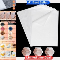 Fusible Bonding Web 20 Sheets 8×12 Inch Heat Activated Adhesive Fabric Craft