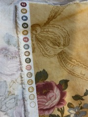 Bed Of Roses Fabric Floral Mauve Pink Green Gold Blue French Country 54″X 2 Yrd+