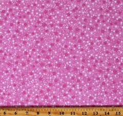 Flannel Stars on Pink Kids Baby Cotton Flannel Fabric Print by the Yard D275.33