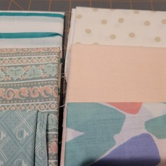 LOT OF 15 FAT QUARTERS COTTON FABRIC ASSTD COLORS & DESIGNS lot 13