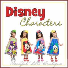 BonEful Fabric FQ Cotton B&W Red Dress Girl Boy DISNEY Comic Mickey Minnie Mouse