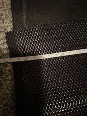1 Yard Of Black Spacer Mesh Fabric (15 3/4″ Width) (SB)