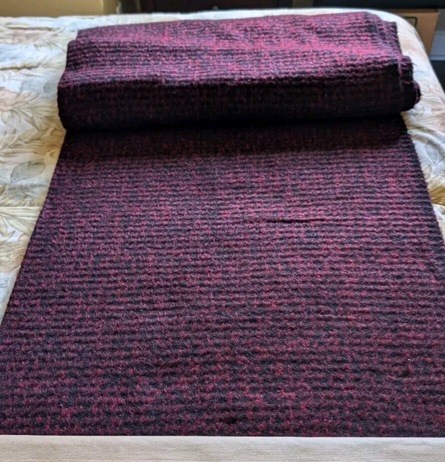 6 Yards of Wool Fabric For Coat Or Jacket Heavyweight With a Pile 60″