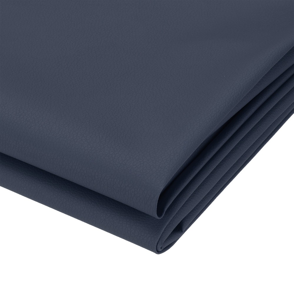 63×39.4in Faux Leather Sheets, Faux Leather Fabric Vinyl PVC, Navy Blue