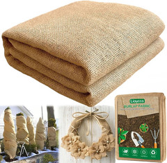 40″ X 17 Feet Burlap Fabric Roll – Burlap Fabric by the Yard, Natural Jute Garde