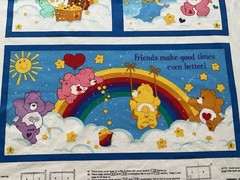 Cotton Fabric Story Book Care Bear 2004s By Cranston’s 44”X 34”215