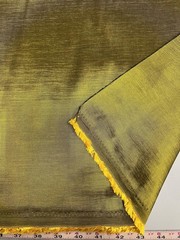 Irene GOLDEN OLIVE Stretch Taffeta Fabric by the Yard