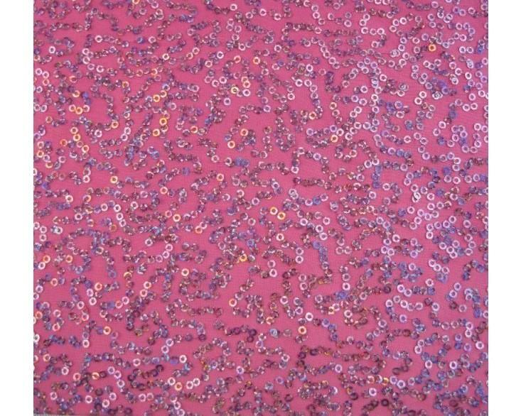 Luxury Sequin Dance Wear Stretch Fabric Material – FLO PINK