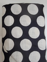 ORIMONO – Large Offset Dot by Sevenberry – Black ,1/4 yard