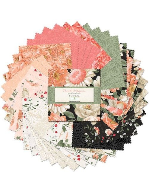 Peach Whispers By Wilmington Prints – 5 Karat Crystals / Charm Pack