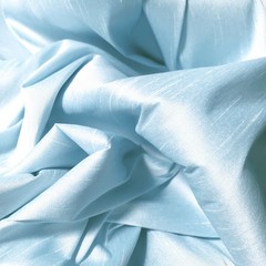 BIPPITY BOPPITY BLUE WHITE TWO TONE FAUX SILK POLY DUPIONI FABRIC 58″ BYTHE YARD