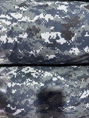 Navy Blue Digital NyCo Camo Ripstop Fabric 60”