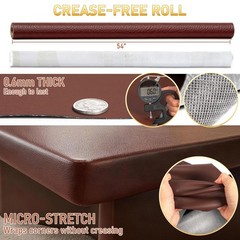 Marine Vinyl Faux Leather: 3 Yard Roll Coffee Brown Upholstery Fabric 0.6mm P…