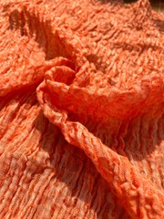 Unique Natural Fabrics: Funky, Sheer, Textured Cotton Linen,Fabric By 2 Meters.