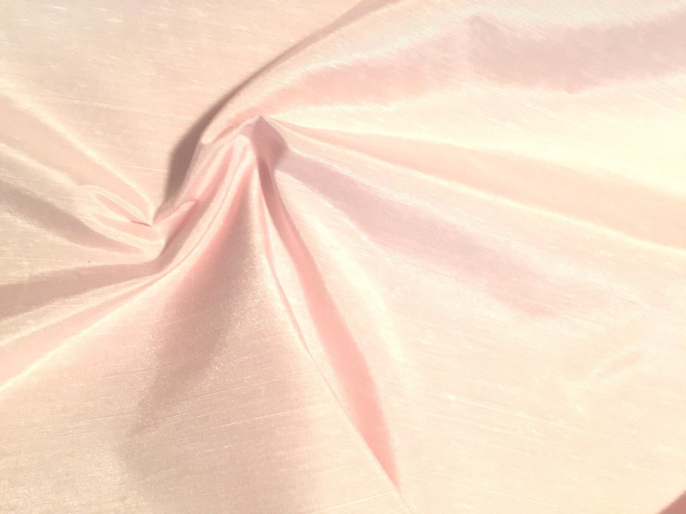 Stunning PALE PINK Dupioni SHANTUNG-Like Light weight Rayon/Poly/Cotton Fabric