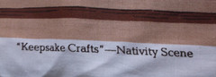 NATIVITY SCENE UNCUT fabric panel cut-and-sew Keepsake Crafts Christmas decor