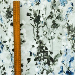 Snow Garden Printed Cotton Fabric By The Yard, Printed Cotton Fabric Upholstery