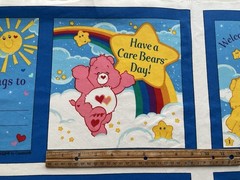 Cotton Fabric Story Book Care Bear 2004s By Cranston’s 44”X 34”215
