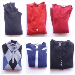 Flawed 100% Cashmere Sweater Lot 6 Crafting Bundle Scrap Cutters Fabric 2lb 12oz