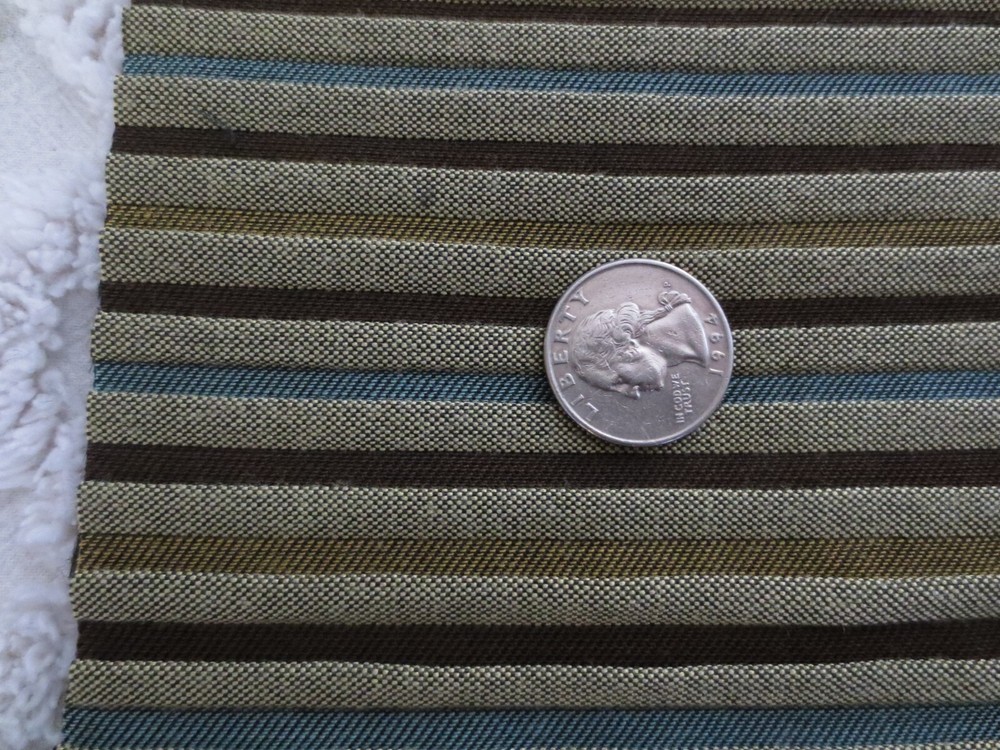 3995. THIN PLEATED STRIPED Upholstery FABRIC – 53-1/2″ x 3/4 yd. +