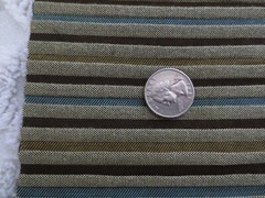 3995. THIN PLEATED STRIPED Upholstery FABRIC – 53-1/2″ x 3/4 yd. +