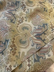 Cotton Tapestry Fabric 56″X2.5 Yards Tabiz Earthy Tones Earth Blue Burgundy +