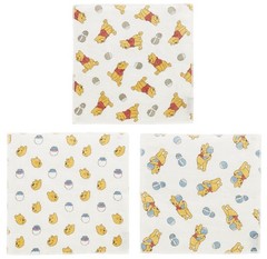 Kaya Fabric Dishcloths, 30x30cm, Cross Disney Winnie the Pooh Funny Face Design